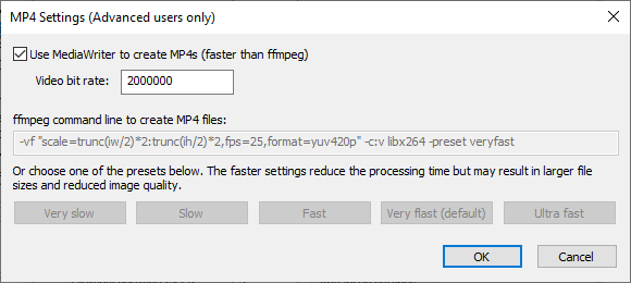 ffmpeg library video frame rate